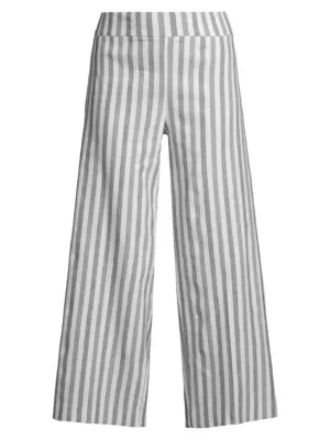 Alex Coastal Stripe Crop Pants Avenue Montaigne