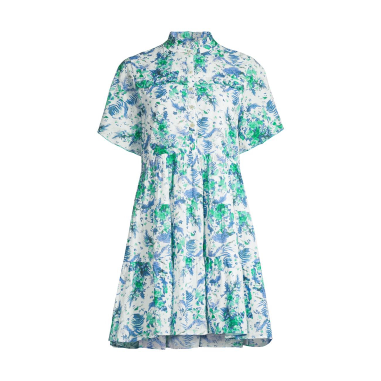 Многоярусное платье с цветочным принтом Vibeka Ro's Garden