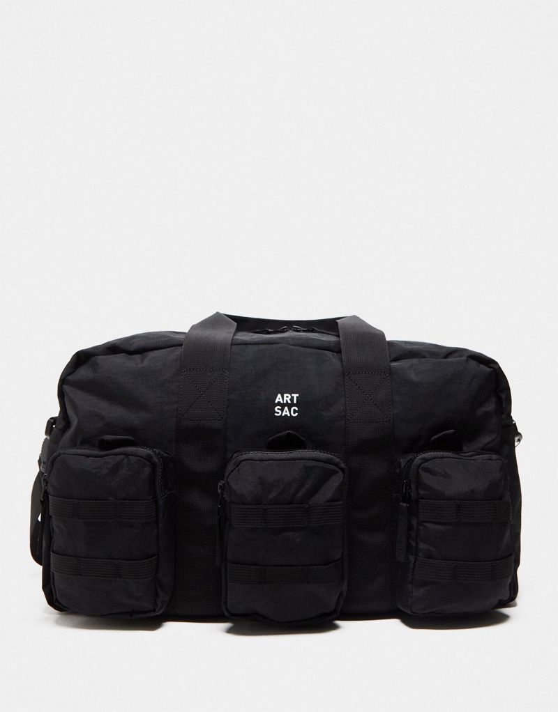 Черная дорожная сумка с тремя карманами ARTSAC harring Artsac