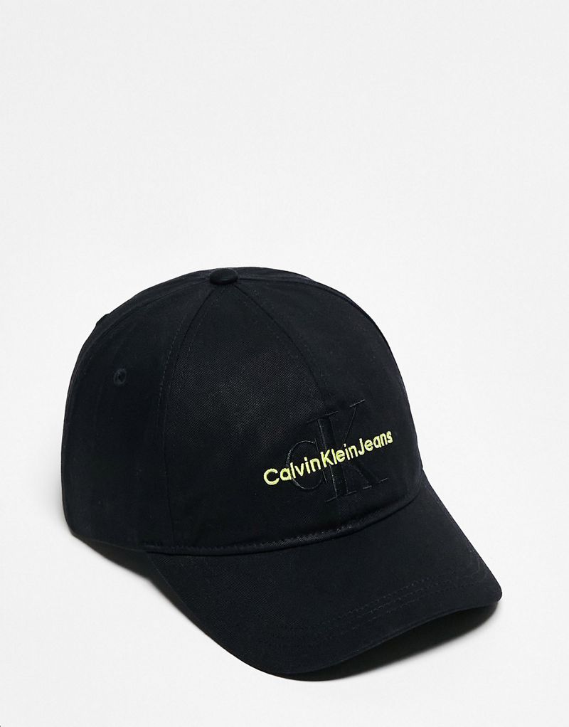 Черная кепка с монограммой Calvin Klein Jeans Calvin Klein