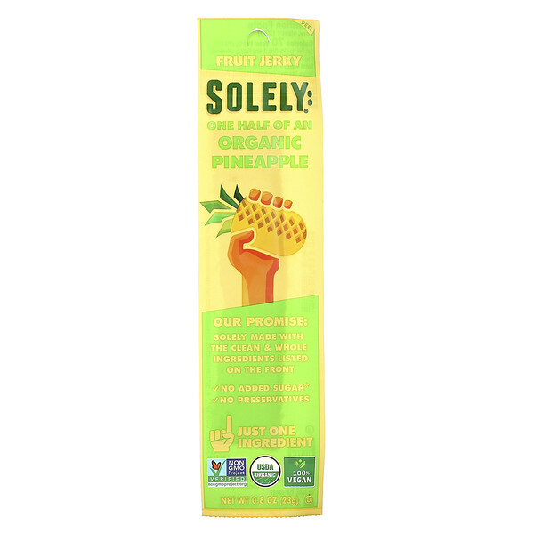 Fruit Jerky, Organic Pineapple, 0.8 oz (23 g) SOLELY