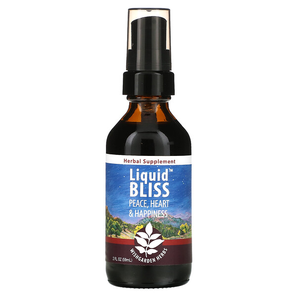 Liquid Bliss, Peace, Heart & Happiness, 2 эт. унция (59 мл) WishGarden Herbs