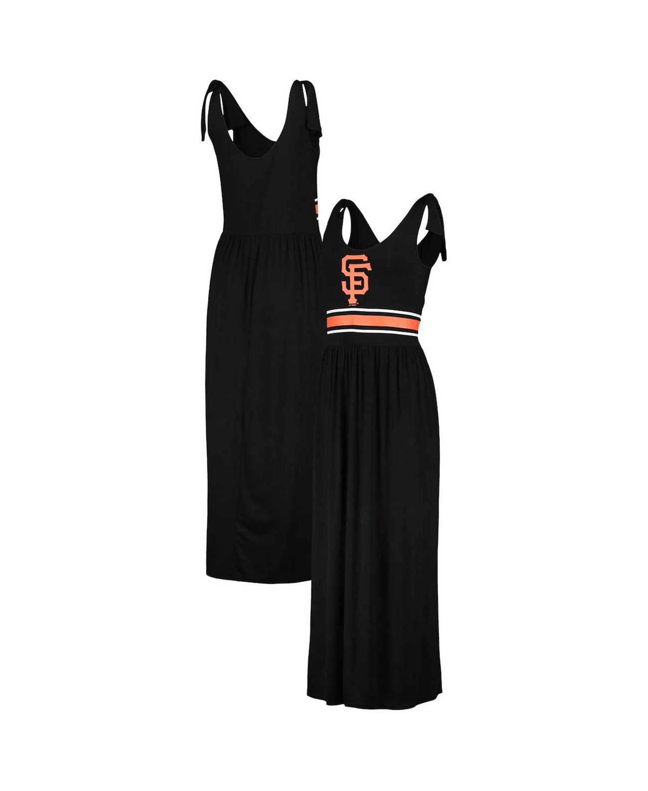 Женское черное трикотажное макси-платье G-III с логотипом San Francisco Giants G-Iii