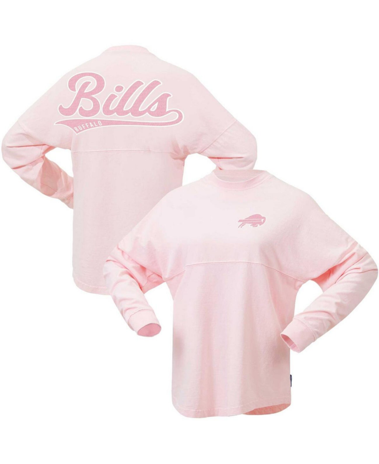 Женская розовая трикотажная футболка с фирменным логотипом Buffalo Bills Millennial Spirit Fanatics