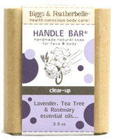 Handle Bar Натуральное мыло ручной работы с лавандой, чайным деревом и маслом нима — 3,5 унции Biggs & Featherbelle