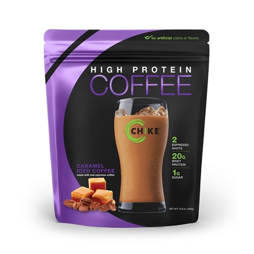 Кофе со льдом и карамелью с высоким содержанием белка — 14,8 унции Chike Nutrition