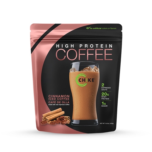 Кофе со льдом и корицей с высоким содержанием белка — 14,8 унции Chike Nutrition