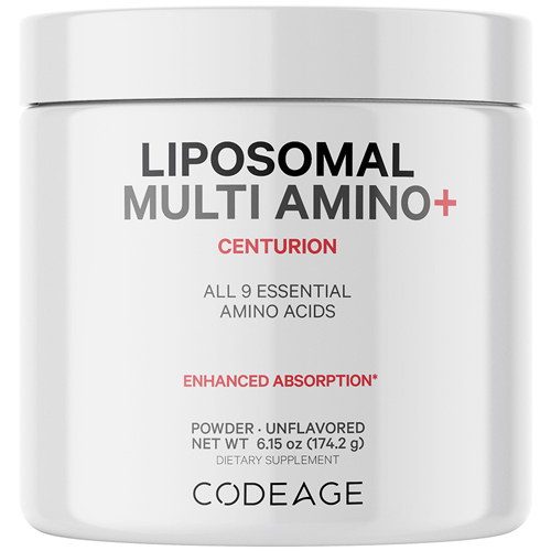 Liposomal Multi Amino+ Powder - Все 9 Незаменимых Аминокислот - 184 мл - Codeage Codeage