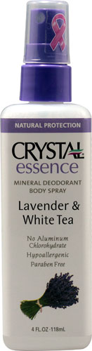 Минеральный дезодорант-спрей лаванда и белый чай - 4 жидких унции Crystal