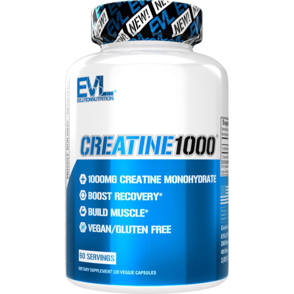 Creatine1000 — 120 растительных капсул EVLution Nutrition