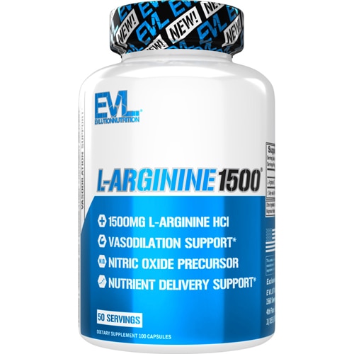 L-аргинин 1500 -- 100 капсул EVLution Nutrition