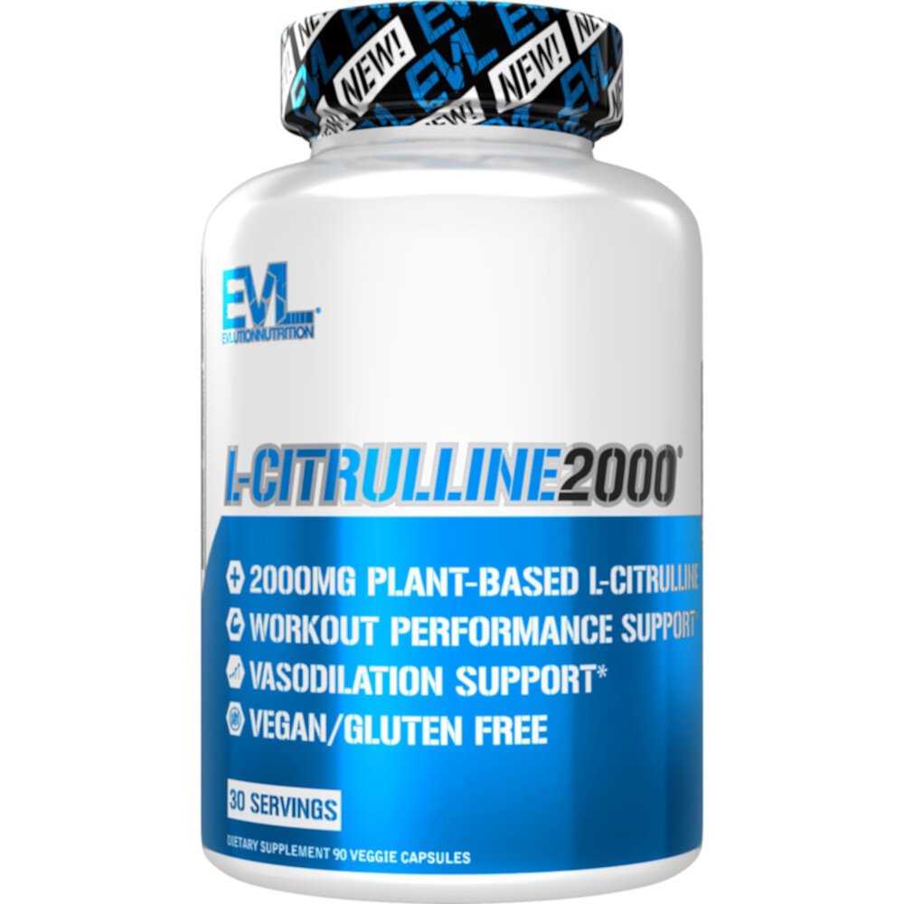 L-цитруллин2000 -- 90 растительных капсул EVLution Nutrition