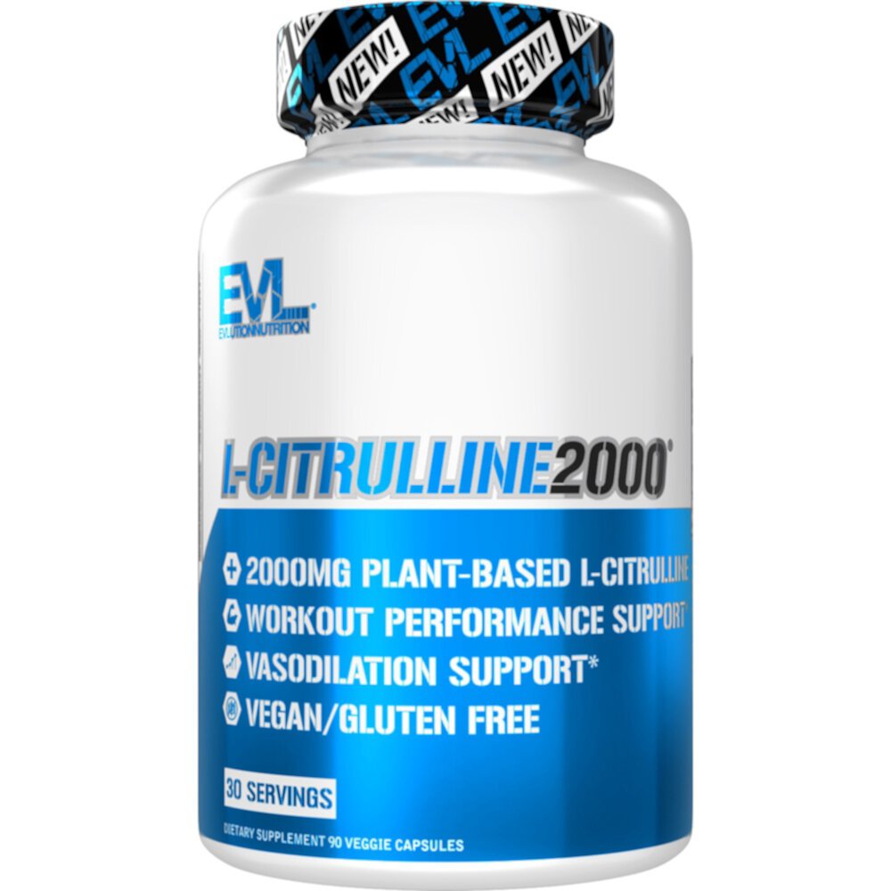 L-Citrulline2000 -- 90 Veggie Capsules (Капсулы на растительной основе) EVLution Nutrition