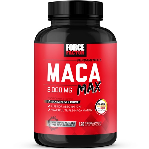 Maca Max -- 2000 mg - 120 Vegetable Capsules (Растительные капсулы) Force Factor