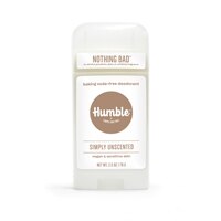 Дезодорант для веганской и чувствительной кожи без пищевой соды без запаха -- 2,5 унции Humble Brands