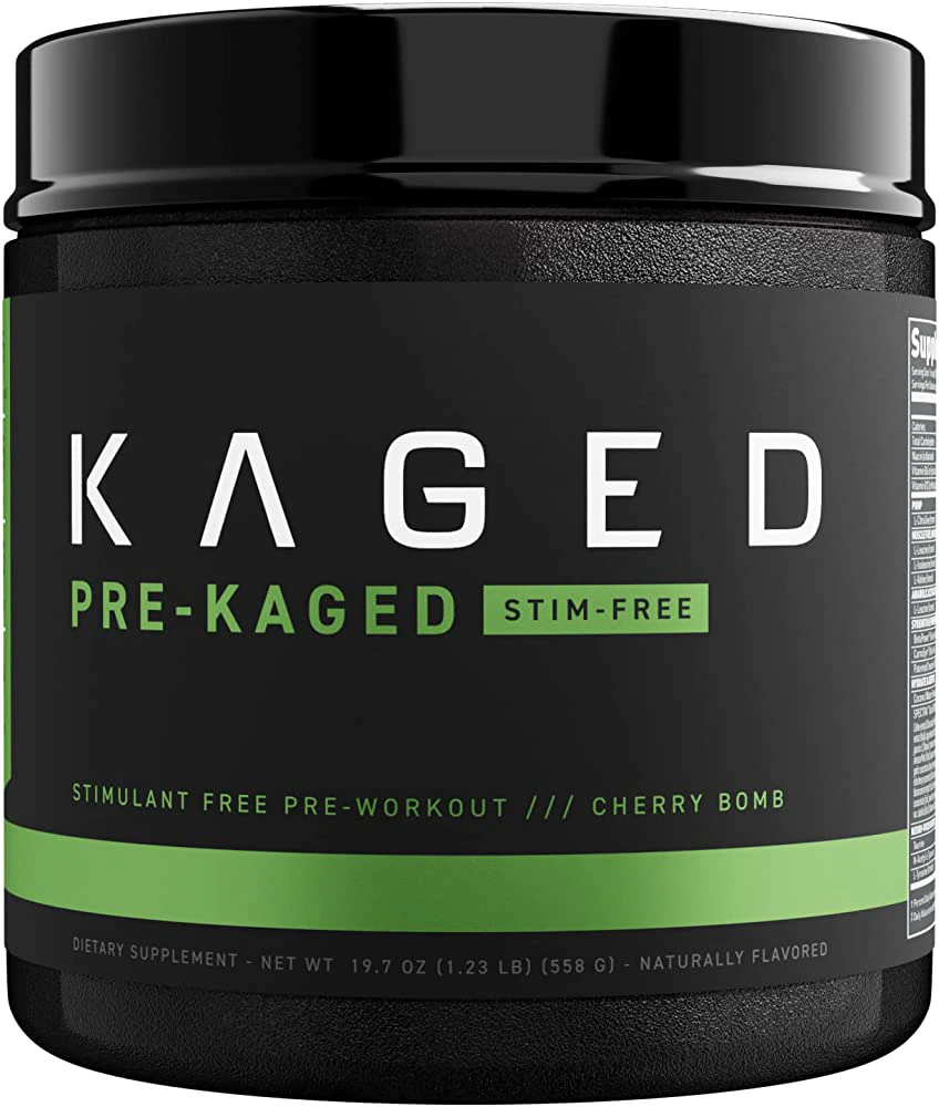 Pre-Stim-Free Pre-Workout - Informed Sport Certified Cherry Bomb -- 20 Servings (Порции) Kaged