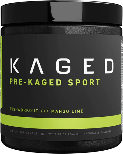 Pre-Kaged Sport Pre-Workout - Сертифицированный Informed Sport, вкус Мангос-Лайм, 20 порций Kaged