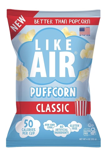 Попкорн Puffcorn с маслом и солью, без глютена, 113 г Like Air