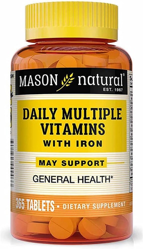 Ежедневные витамины с железом — 365 таблеток Mason Natural