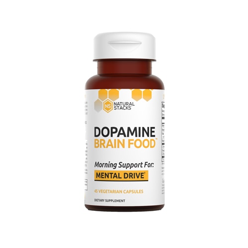 Dopamine Brain Food - 45 вегетарианских капсул - Natural Stacks Natural Stacks