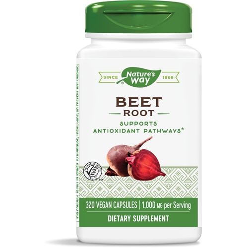 Beet Root - Supports Antioxidant Pathways -- 1000 mg per serving - 320 Vegan Capsules (Веганские капсулы) Nature's Way