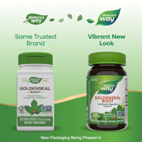 Goldenseal Root - Contains Berberine -- 100 Vegan Capsules (Веганские капсулы) Nature's Way