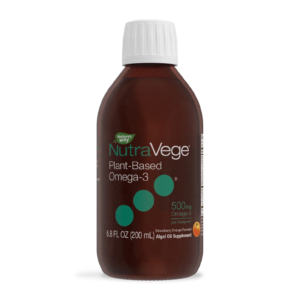 NutraVege™ Omega-3 Plant® Strawberry Orange — 6,8 жидких унций Nature's Way