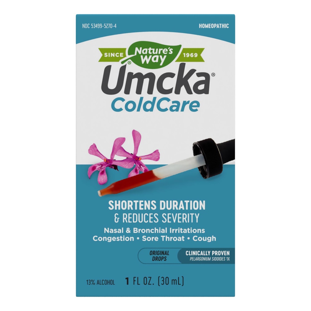 Umcka ColdCare Original Drops (Капли) -- 1 fl oz (Жидкие унции) Nature's Way