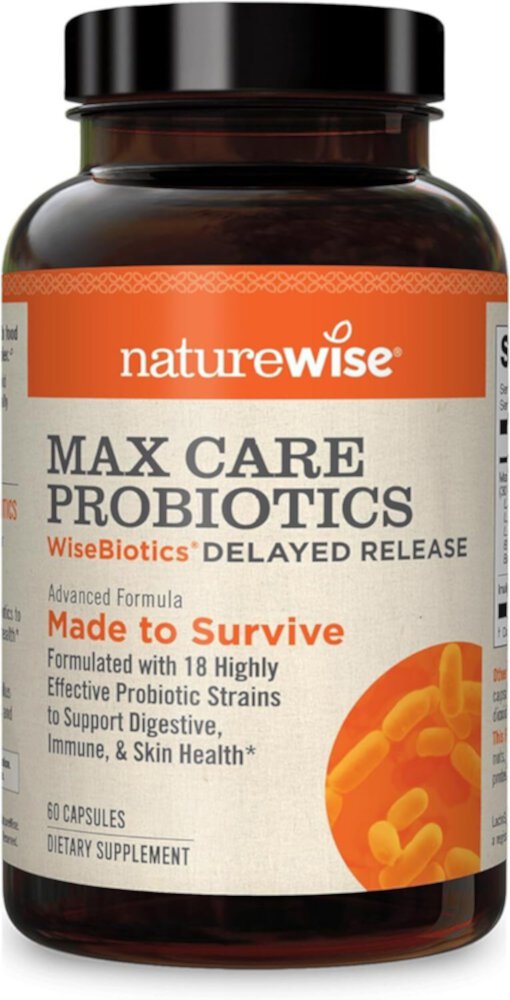 Пробиотики с максимальной заботой, 60 капсул NatureWise