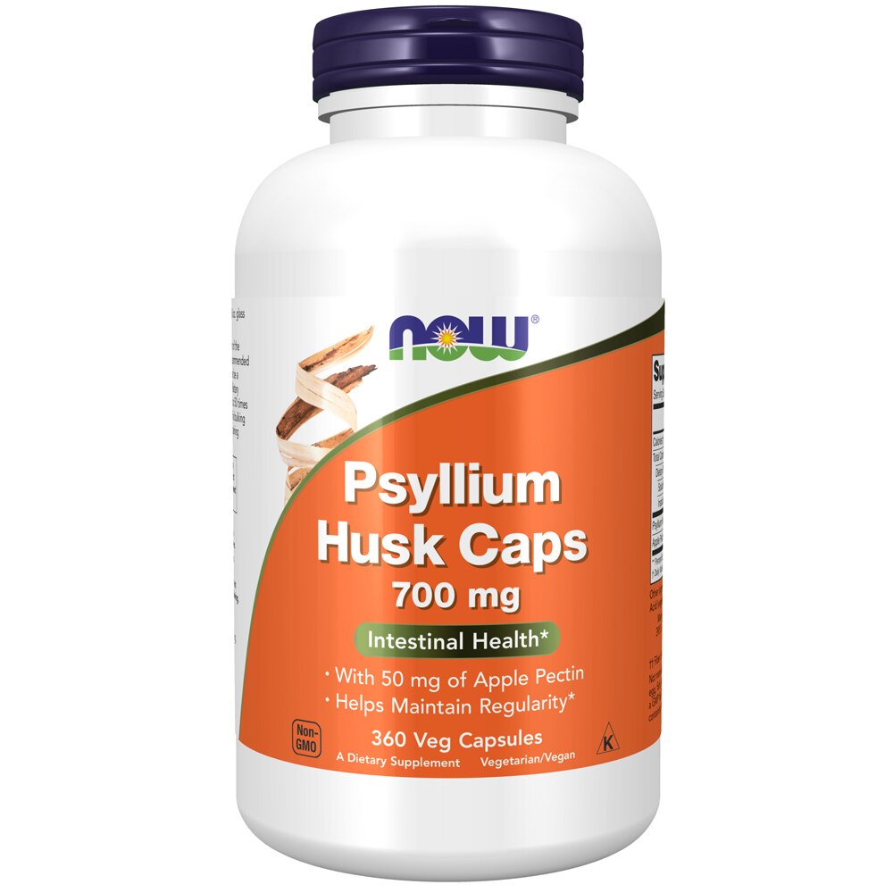 Псиллиум (Лузга Использ) - 700 мг - 360 вегетарианских капсул - NOW Foods NOW Foods