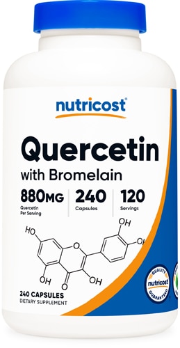 Quercetin with Bromnelain -- 880 mg - 240 Capsules (Капсулы) Nutricost