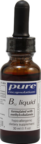 B12 Жидкий - 30 мл - Pure Encapsulations Pure Encapsulations