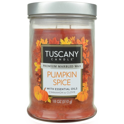 Scented Jar Candle Pumpkin Spice -- 18 oz Tuscany Candle