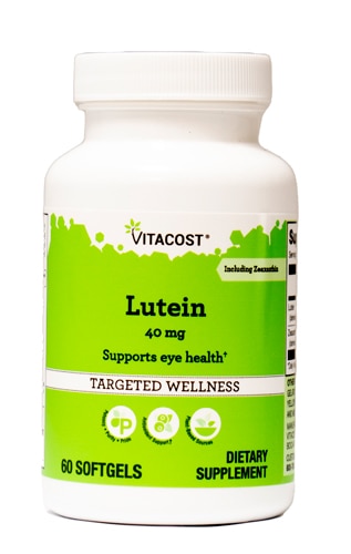 Лютеин и Зеаксантин - 40 мг - 60 мягких капсул - Vitacost Vitacost