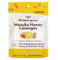 Manuka Honey Lozenges (Пастилки) Lemon Ginger -- 2.6 oz (Унции) Wedderspoon