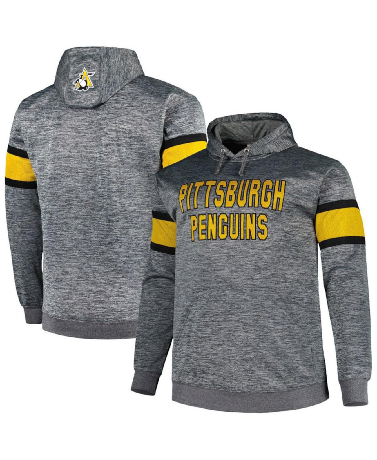 Мужской Пуловер Profile Pittsburgh Penguins Big and Tall Stripe Profile