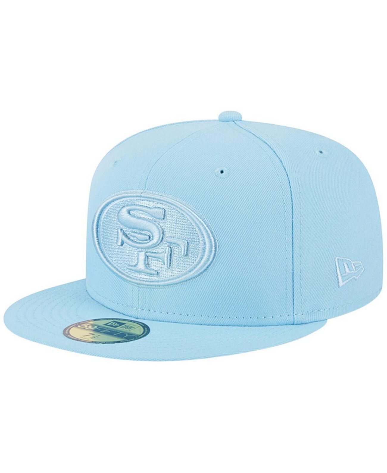 Men's Light Blue San Francisco 49ers Color Pack Brights 59FIFTY Fitted Hat New Era