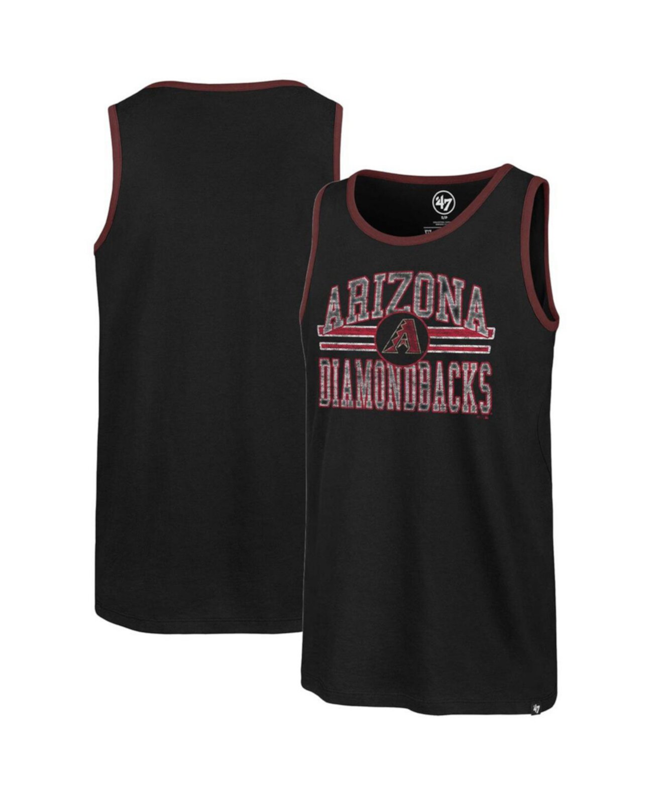 Мужская чёрная майка с графикой Arizona Diamondbacks Winger Franklin '47 Brand