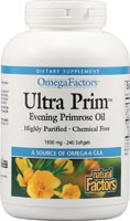 Ultra Prim™ Evening Primrose Oil -- 1000 mg - 240 Softgels (Мягкие капсулы) Natural Factors