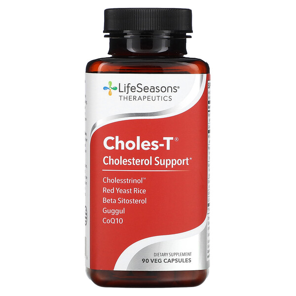 Choles-T, Поддержка уровня холестерина, 90 растительных капсул LifeSeasons