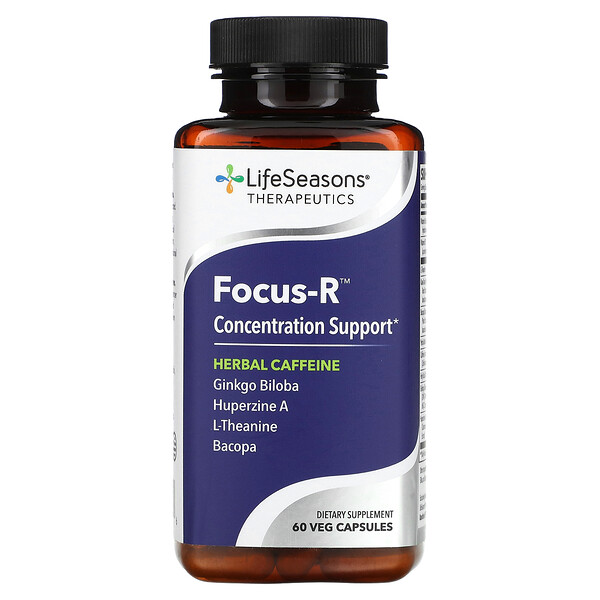Focus-R, Поддержка концентрации, 60 растительных капсул LifeSeasons