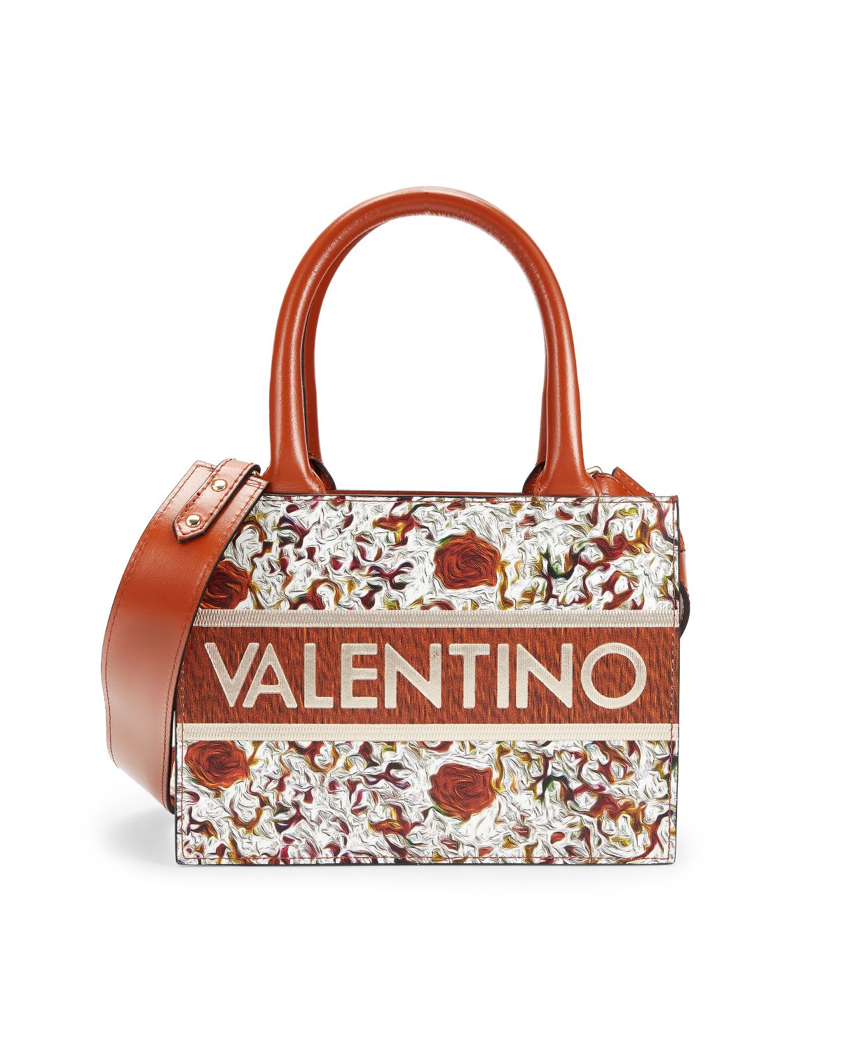 Кожаная сумка с ручкой сверху и логотипом Marie Valentino By Mario Valentino