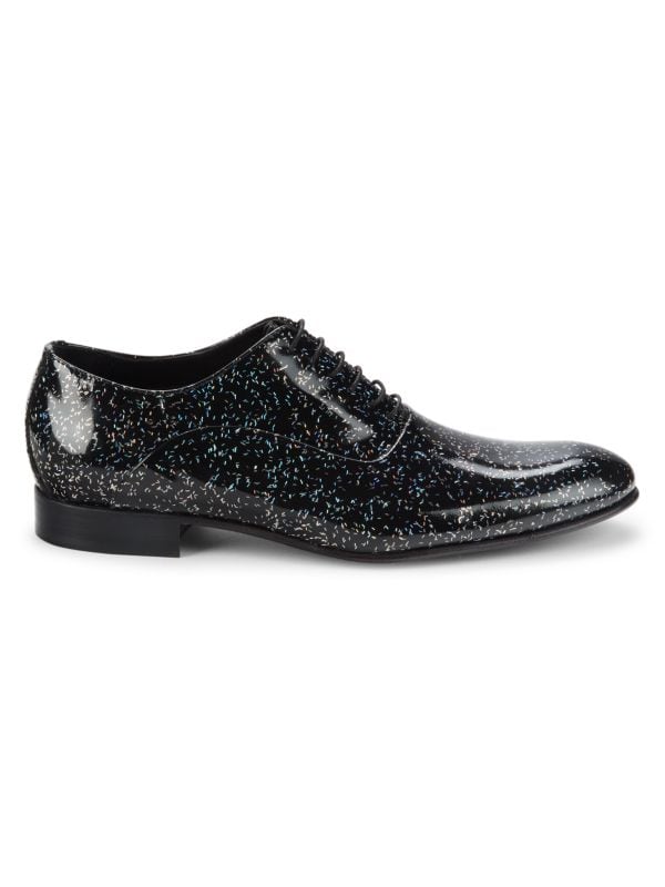 Мужские Оксфорды Saks Fifth Avenue Confetti Print Patent Leather Saks Fifth Avenue