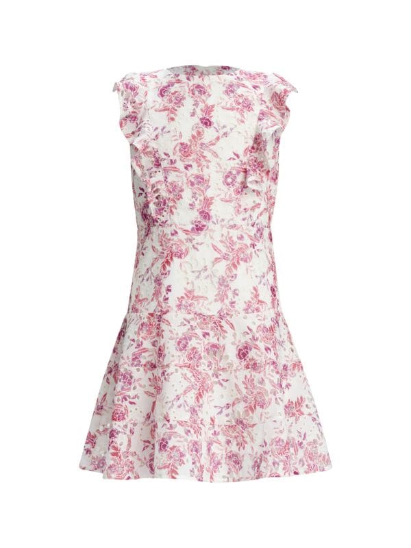 Нарядное Платье Для Девочек Bardot Junior Girl's Floral Print Eyelet Trim Dress Bardot Junior