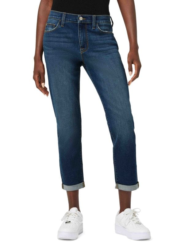 Узкие укороченные джинсы-бойфренды Natalie со средней посадкой Hudson