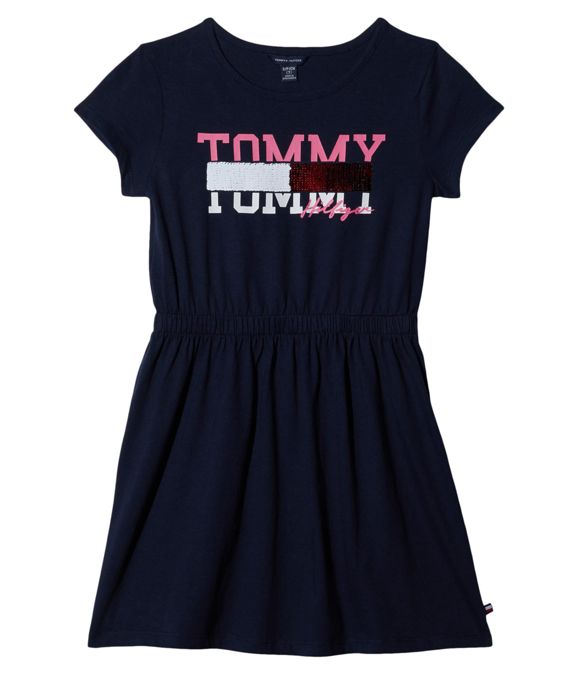 Сарафан Tommy Hilfiger Kids для девочек Sequin Splice Tommy Tommy Hilfiger Kids