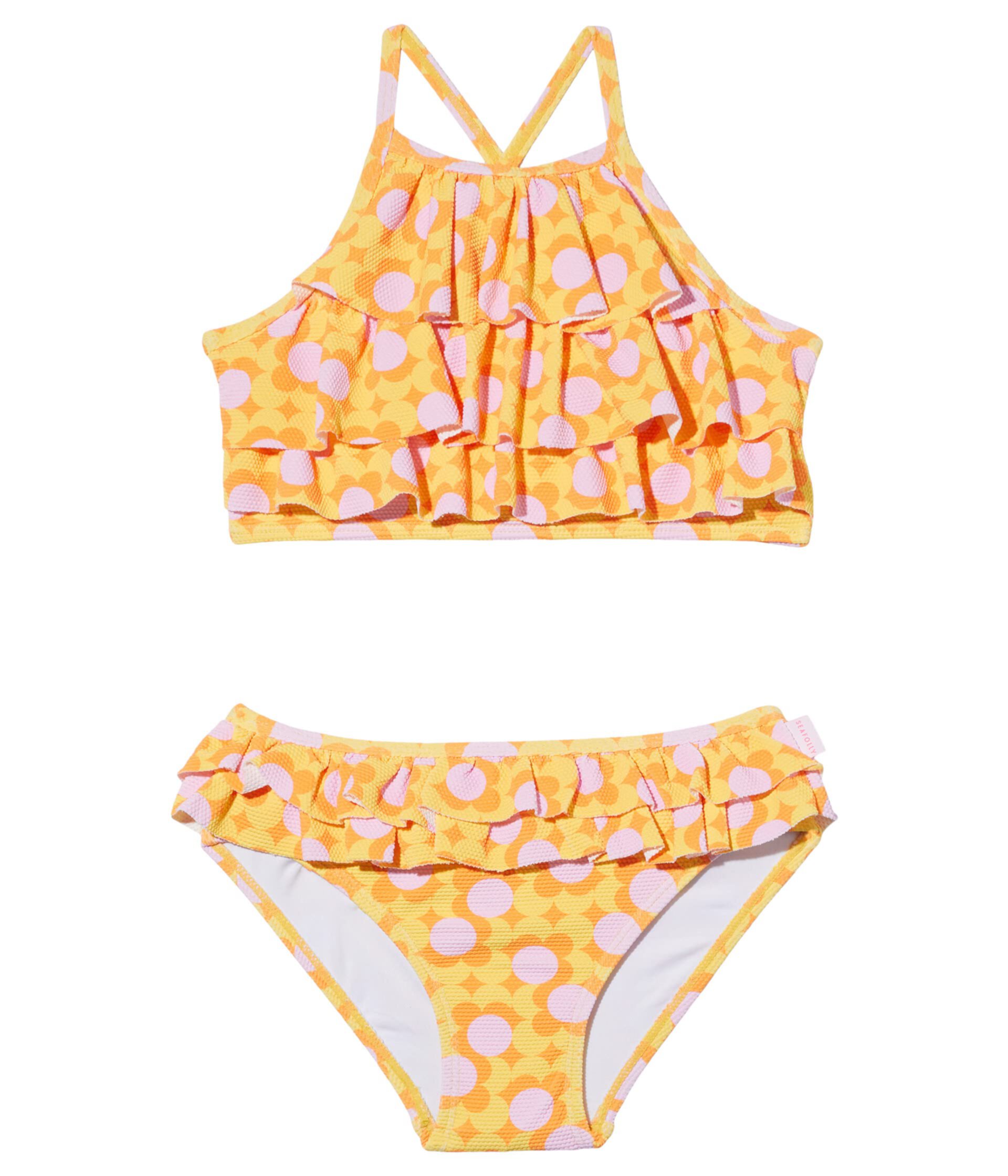 Детские Купальники Seafolly Kids Retro Blvd Multi Ruffle Bikini Seafolly Kids