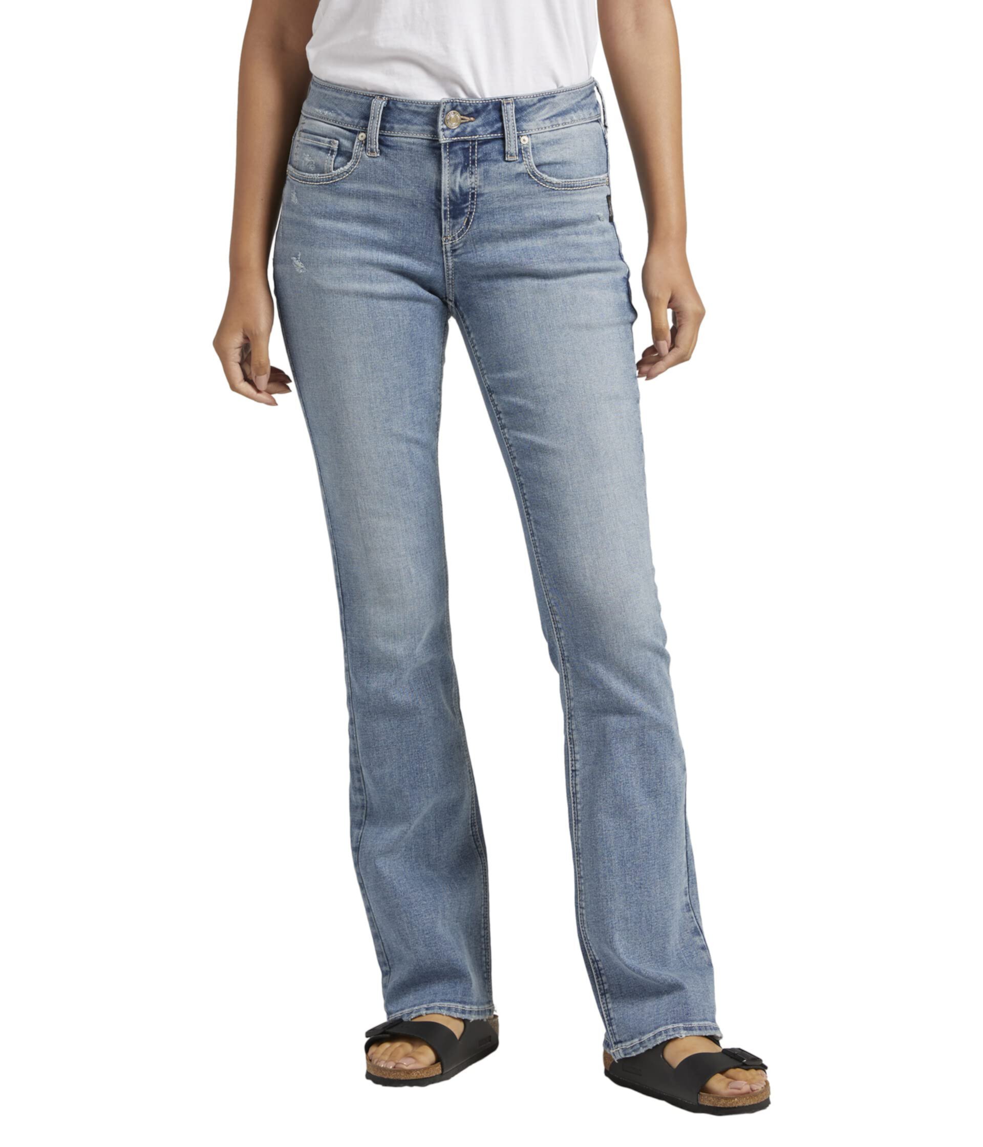 Узкие джинсы Bootcut со средней посадкой Elyse L03601ECF291 Silver Jeans Co.