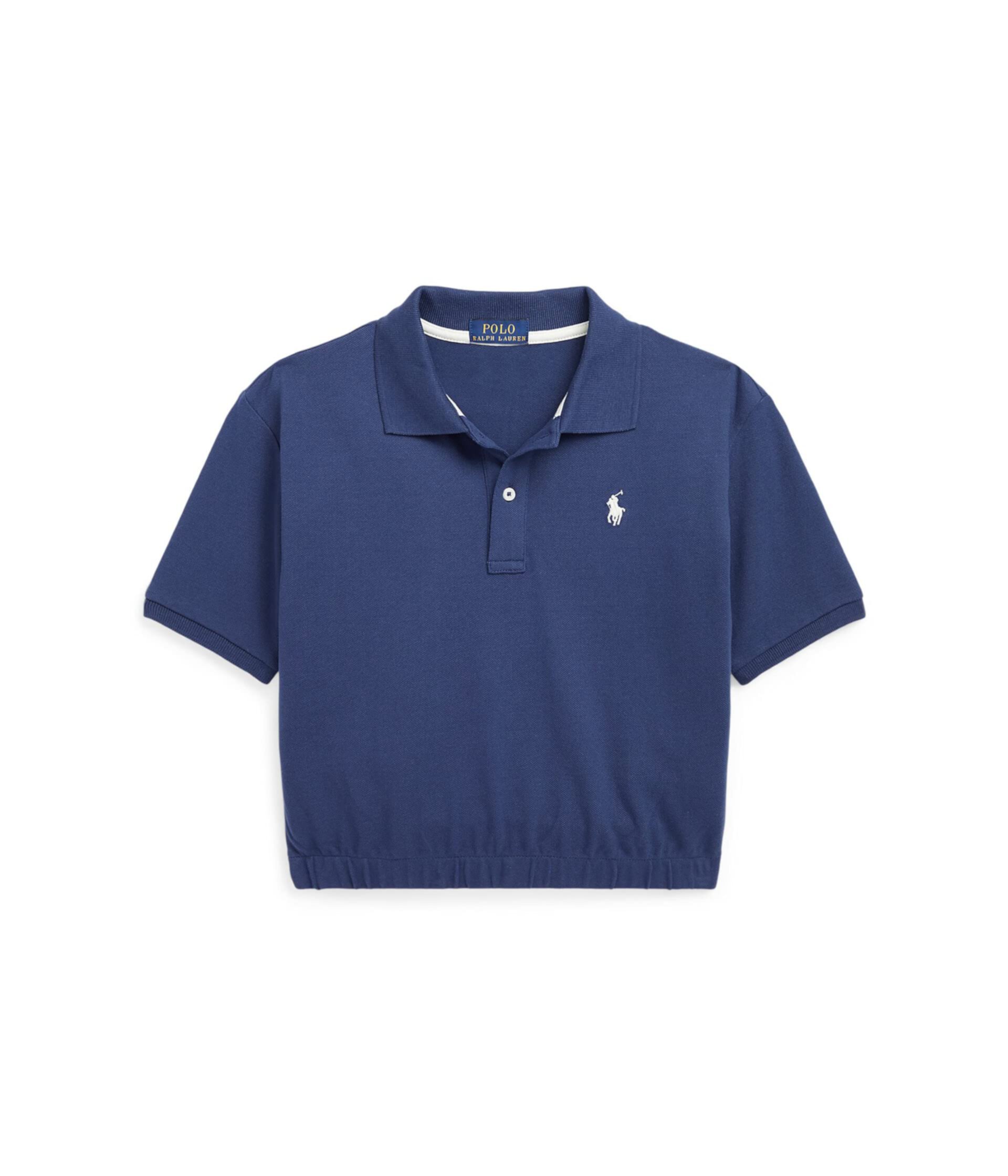 Рубашка поло свободного кроя из эластичной сетки (для больших детей) Polo Ralph Lauren