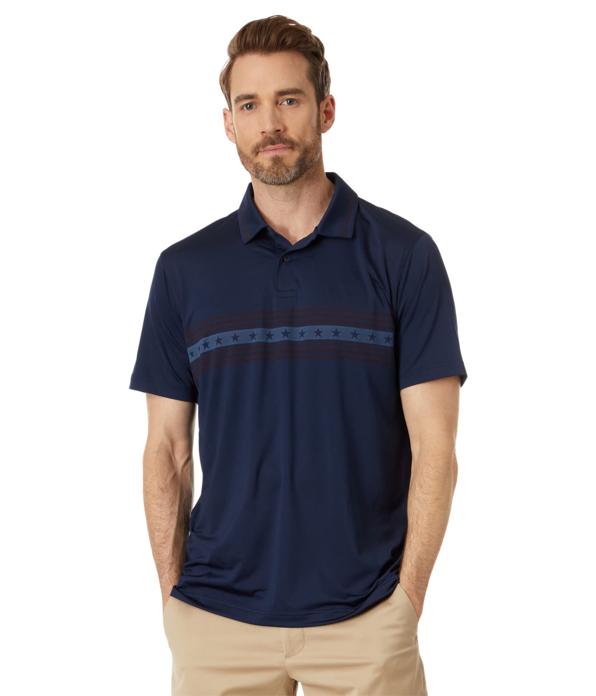 Полосатая рубашка-поло Volition Freedom PUMA Golf